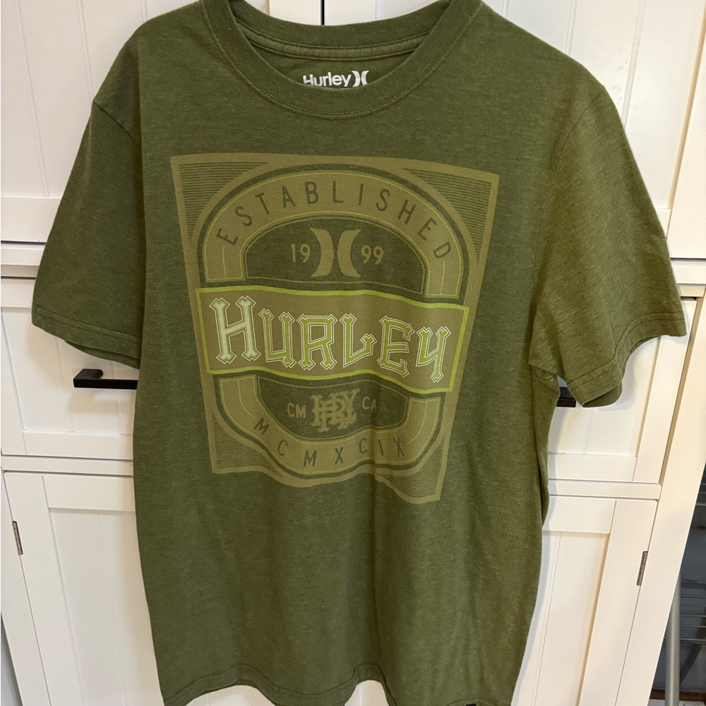 Hurley Olive Green Tee‎